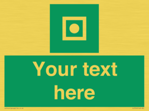 Custom sign safe condition Shipboard general alarm